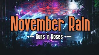 November Rain KARAOKE  Guns N Roses [upl. by Farrel]