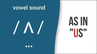 Vowel Sound  ʌ  as in quotusquot American English Pronunciation [upl. by Charbonnier]