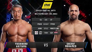 Yoshihiro Akiyama vs Sherif Mohamed  Full Fight Replay [upl. by Nerat927]