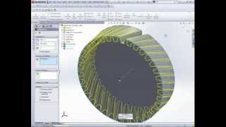 Helical Gear Creation in SolidWorks 2012 [upl. by Primaveria372]