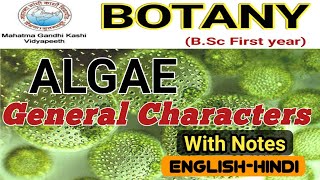 General Characteristics of AlgaeAlgae General FeaturesBSc 1st year [upl. by Ragen955]