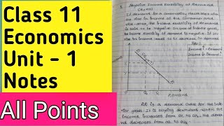 Class 11 economics chapter 1 notes [upl. by Tabb]