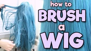 HOW TO BRUSH A WIG  Alexas Wig Series 2 [upl. by Isyed]