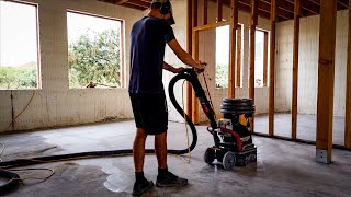 Grinding amp Polishing Our Concrete Floor [upl. by Melodie756]