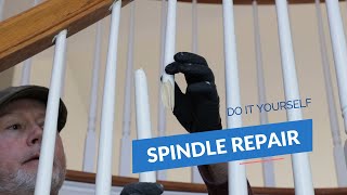 How to REPAIR a STAIRWAY SPINDLE [upl. by Neyut]