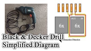 Black amp Decker Drill  Simplified Diagram [upl. by Jolda]