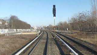 Führerstandsmitfahrt SBahn Berlin von Berlin Spandau nach BER Terminal 12 [upl. by Repsihw]