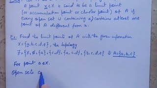 Limit Points In Topology Introduction to topology [upl. by Brezin]