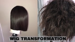 HOW TO Revive your Human hair wig  WIG TRANSFORMATION [upl. by Geraldine]