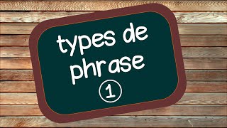 Les types de phrase 1  la phrase interrogative [upl. by Maitund]