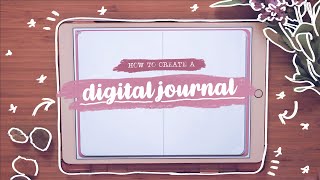 HOW TO CREATE A DIGITAL JOURNAL 💗✨ Digital Bullet Journal Tutorial  Reading Journal [upl. by Nevs]