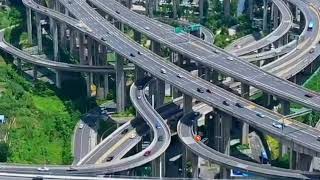 Words biggest and most complicated Overpass Qianchun Interchange in China [upl. by Weeks990]