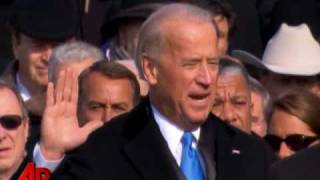 Inauguration Joe Biden Sworn in As the 47th Vice President [upl. by Llenaj]