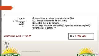 DIMENSIONNEMENT D’UN SYSTÈME PHOTOVOLTAÏQUE تصميم منظومة الطاقة الشمسية المنزلية ENTECHPOWER [upl. by Iror]