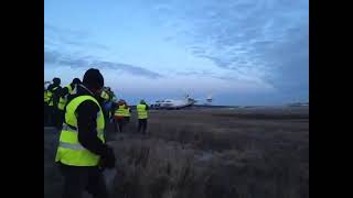 An 225 Världens största flygplan landar på Stockholm Arlanda Airport [upl. by Senga]