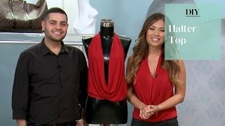 DIY No Sew Halter Top with Michael Costello [upl. by Casabonne]