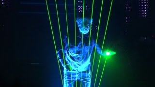 Jean Michel JARRE Laser Harp The Time Machine  2016 LIVE HD LYON FR [upl. by Narra]