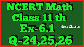 Class 11thEx61Q 242526  Linear Inequalities  Maths CBSE NCERT [upl. by Padriac429]