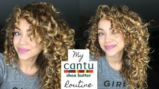 My Cantu Routine  Curly Hair [upl. by Joel]