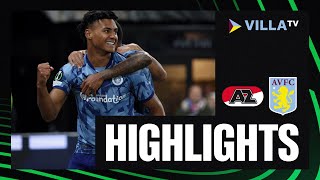 MATCH HIGHLIGHTS  AZ Alkmaar 14 Aston Villa [upl. by Antonino]