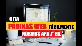 CÓMO CITAR PÁGINAS WEB FÁCILMENTE SEGÚN NORMAS APA SÉPTIMA EDICIÓN 7ma [upl. by Adnohsal194]