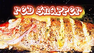 Smoked Whole Red Snapper Recipe With garlic butter [upl. by Robinet621]