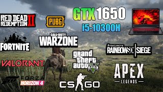 GTX 1650 laptop Test in 12 games ft i510300H in 2021 [upl. by Vanda805]