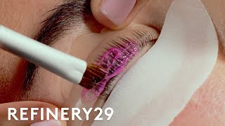 I Got A Lash Lift For The First Time  Macro Beauty  Refinery29 [upl. by Hussey]