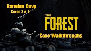 The Forest  Cave Walkthroughs Hanging Cave Caves 2 amp 4 PS4 Patch 108 [upl. by Renaldo227]