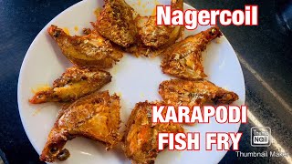 Nagercoil KARA PODI Meen Fry  Kara Podi Fry How to make Silver Belly Fish Fry [upl. by Karalynn]