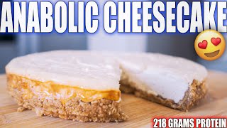 EASY ANABOLIC CHEESECAKE  High Protein Bodybuilding Dessert Recipe [upl. by Ulrich]