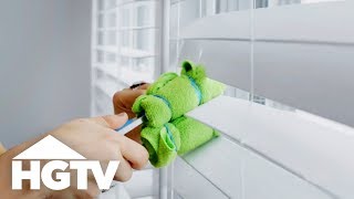 How to House How to Clean Curtains and Blinds  HGTV [upl. by Bullock]