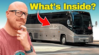 I Tried Americas Most LUXURIOUS First Class Bus [upl. by Janetta]