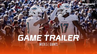 Week 5 Game Trailer  Miami Dolphins [upl. by Annairt]