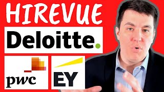 Deloitte EY amp PWC HireVue Questions answers and strategy [upl. by Lorena]