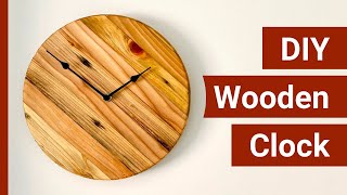 How To Make A DIY Wooden Clock Using Scrap Wood  Beginner Scrap Wood Project [upl. by Kamillah673]