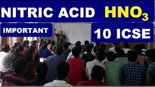 NITRIC ACID  ICSE CLASS 10  ISC Class 12 P Block [upl. by Merp32]