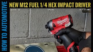 Milwaukee Tools M12 Fuel 14 Hex Impact Driver An Indepth Review [upl. by Rovelli254]