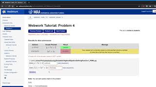 Webwork Tutorial [upl. by Rosanna170]