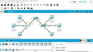 6224 Packet Tracer configuración de enlaces troncales [upl. by Duer127]