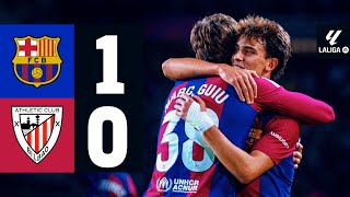 FC BARCELONA 1 vs 0 ATHLETIC CLUB  LALIGA 202324 MD10 [upl. by Celine]