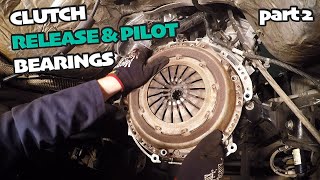 How to Replace a Clutch Release amp Pilot Bearing PART 2 of 3 [upl. by Aseuqram]