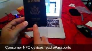 Consumer NFC devices read ePassports [upl. by Heinrick]