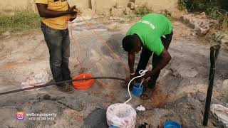 Installing Water Pump Inside Borehole [upl. by Onairelav]