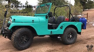 1965 Jeep CJ5 Restoration Full Video [upl. by Anividul435]