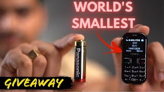 Worlds Smallest Phone Unboxing and Giveaway 🔥 Zanco tiny t2 [upl. by Myca]