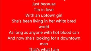 Glee  Uptown Girl  Lyrics [upl. by Southworth]