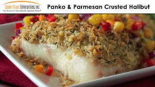 Panko amp Parmesan Crusted Halibut [upl. by Pinkham262]