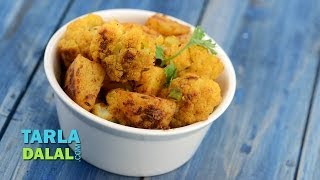 Aloo Gobi Recipe Aloo Gobhi Punjabi Recipe by Tarla Dalal [upl. by Esiouqrut]