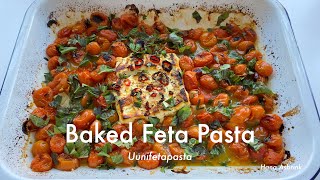 Baked Feta Pasta  TikTok Pasta  Uunifetapasta [upl. by Rednas]